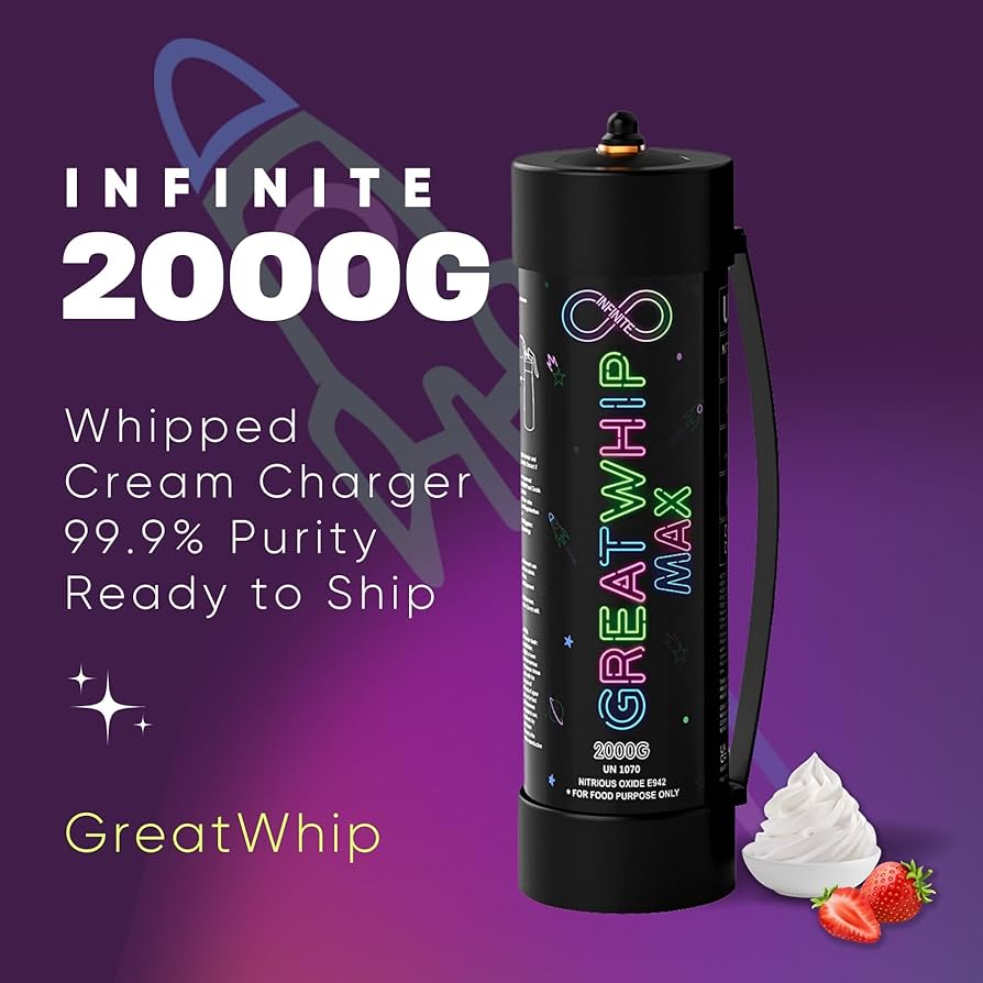 Great Whip 2000G 3.3L Nitrous Oxide Tanks Large Whipped Cream Chargers